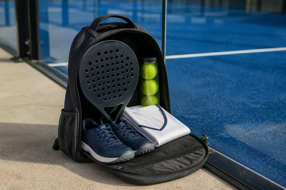 Mochila de pádel sencilla para transportar el material básico