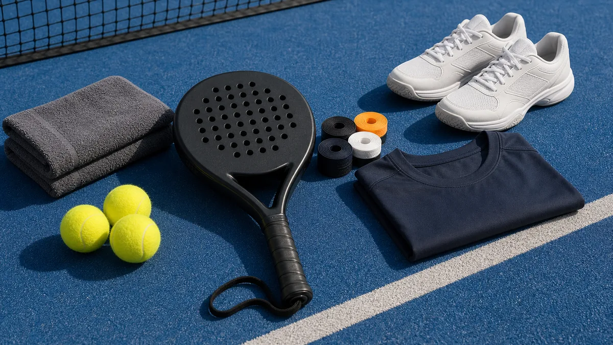 Material básico para empezar a jugar al pádel
